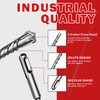 19-Piece SDS Plus Hammer Drill Bits for Concrete and Chisels