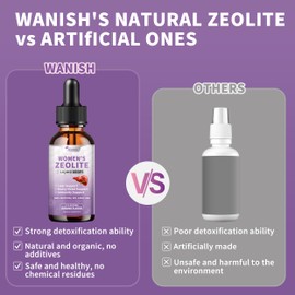 Premium Zeolite Drops for Women - 99%+ Pure Natural Volcanic Ash, Vegan，Non-GMO，Sugar Free- Supports Immune Health, Supports Natural Metabolism， Energy Enhancement (6 Fl Oz)