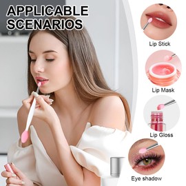 Yoizyfree Lip Scrubber - 6 Pcs Dual-ended Lip Scrub Brush Lip Exfoliator Tool,3-in-1 Silicone Lip Brush Lip Mask Applicator Lip Scrub Tool