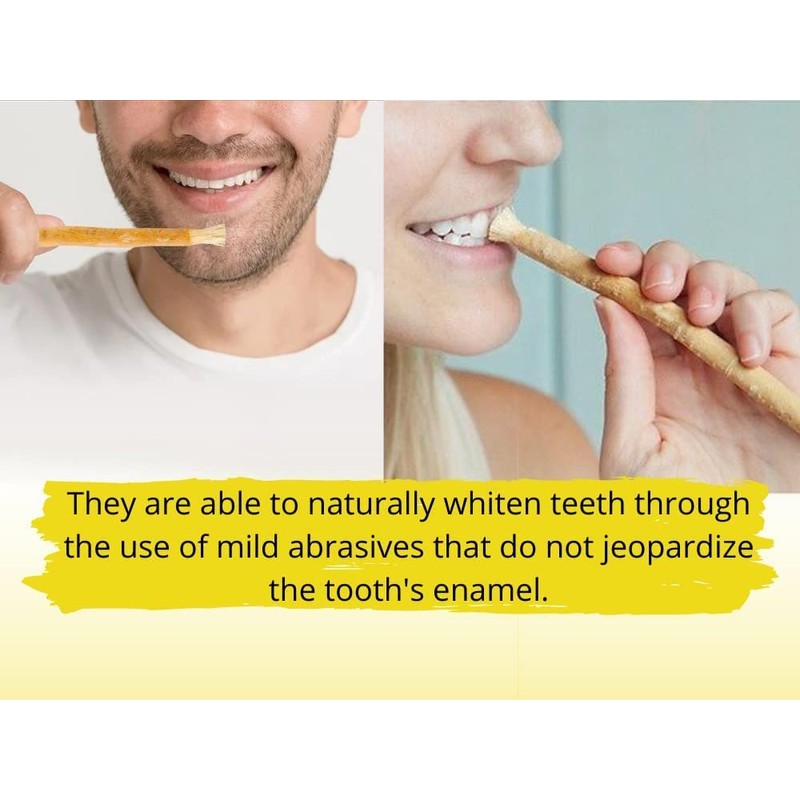 Natural Traditional Miswak (sewak) Peelu Chewing Stick Toothbrush for Whiter