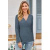 OUGES Womens Maternity Shirts Nursing Tops Fall Long Sleeve Wrap