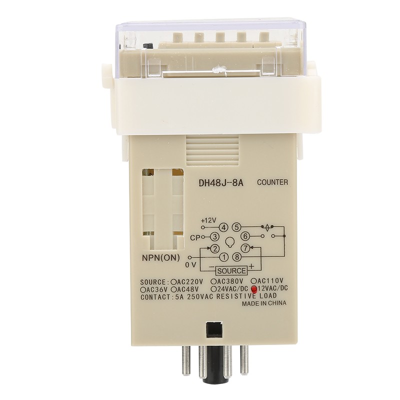 O111ROM DH48J-8A LCD Digital Electronic 8 Pins Counter Delay Time