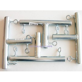 Golden Valley Tools & Tarps 4pc - 3 Way T Shaped 1" Canopy Fitting (FTB) ~ 1" Pipe