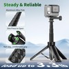 JOILCAN 25.2" Selfie Stick Tripod, Action Camera Vlog Tripod, Portable