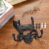 OwnMy Cast Iron Cat Key Holder Decorative Wall Coat Hooks