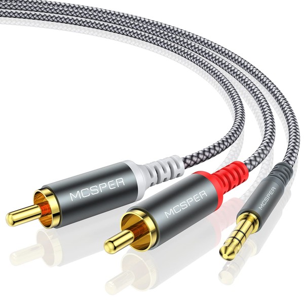 MCSPER MCSPER RCA to 3.5mm AUX Cable, (6.6 Feet) 3.5