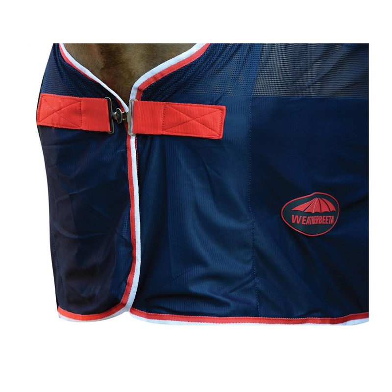 Weatherbeeta Scrim Cooler Standard Neck Rug (4 ft 3) (Navy/Red/White)