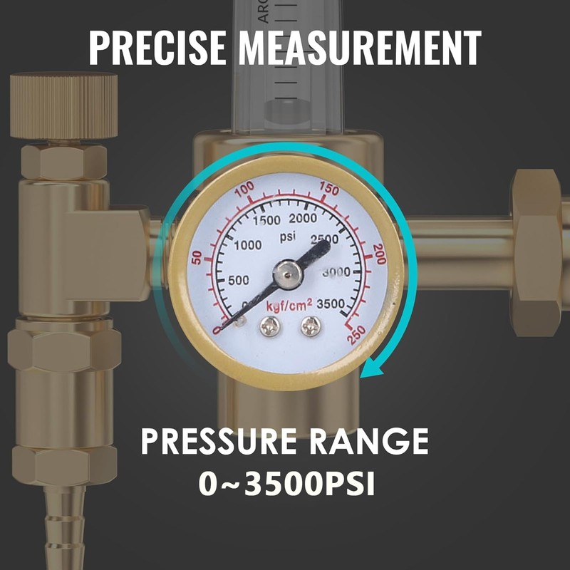 Argon Flow Meter Regulator, CO2 Argon Gas Regulator, Pressure Regulator,