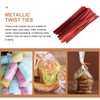 BESTOYARD Wrapping Tie, Wire Tie, Vinyl Tie, Metallic, Solid, Candy,