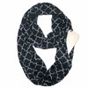 Scarves for Women, Ladies, Infinity Scarf with Zipper Pocket Pattern