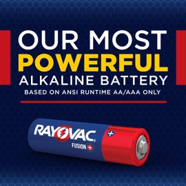 Rayovac Fusion AA Batteries (8 Pack), Double A Alkaline Batteries