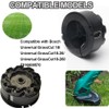 Pack of 4 grass trimmer thread spool, 1 trimmer cover,