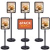 Noliven 6 Pack Standing Sign Holder 8.5x11 Inch, Adjustable Floor