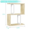 IGERI Desktop Bookshelf for Top of Desk Shelf - Bookcase