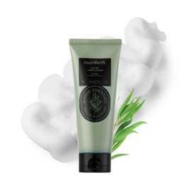 ESSENHERB Limpiador de espuma para árbol de té, crea una espuma cremosa que calma e hidrata, para todos los tipos de piel incluyendo imperfecciones. (150 ml)