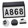 SHINEOFI 1pc Solar Address Sign Wall Mounted Number Lamp Outdoor