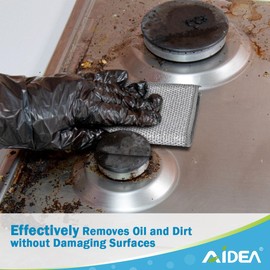 AIDEA AIDEA Multipurpose Wire Dishwashing Rag for Wet and Dry, 12PK Multipurpose Scrubbing Pads, Steel Scrubber Non Scratch Wire Dishcloths for Cookware, Sinks, Dishes, Stove Tops, 7"8"