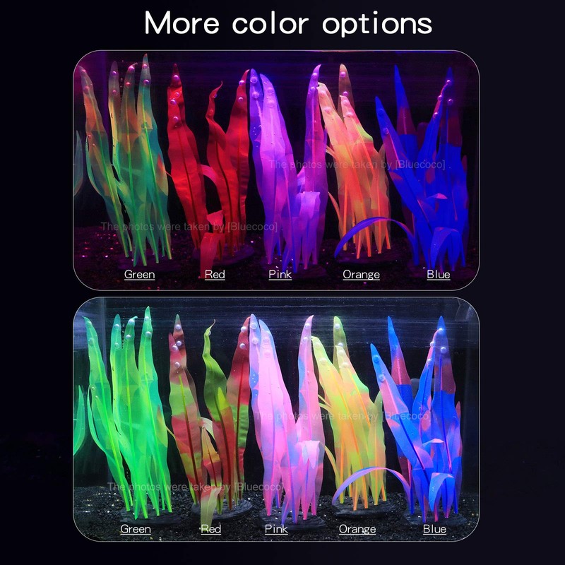 Bluecoco Soft Silica Gel Moves Naturally with Water Flow, Aquarium