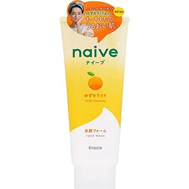 [Set of 4] Naive Facial Cleansing Foam (Yuzu Ceramide Blended), 4.6 oz (130 g)