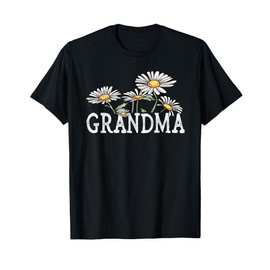 Grandma Floral Chamomile Design Grandma T-Shirt