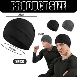 DWFEYOI 2 Pezzi Ciclismo Skull cap, Estivo Traspirante per Moto e Bici, Cuffia da Ciclismo, Bandana Sportiva, Berretto Sport per Uomo e Donna,Berretto Sportivo Uomo Donna