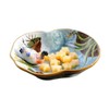 Minigift Ceramic Fruit Bowl,3D Sculpture and Hand-painted Dish for Dessert,