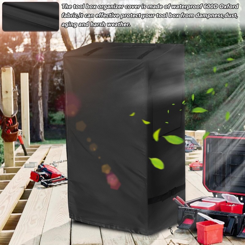 Exokugo Rolling Tool Box Cover for Stackable Tool Box System