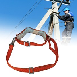 Natudeco Safety Belt Versatile Widened Climbing Waist Belt Climbing Electrician Safety Belt National Standard with Adjustable Lanyard
