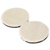 Dophee 4" Buffing Wool Pad Kit, Auto Woolen Polisher, 2Pcs
