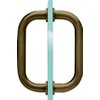 CRL 6" Oil Rub Bronze Tubular Back-to-Back 3/4" Diameter Shower Door Pull Handles
