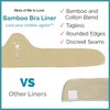 Bamboo Bra Liner 3-Pack Medium White by More of Me