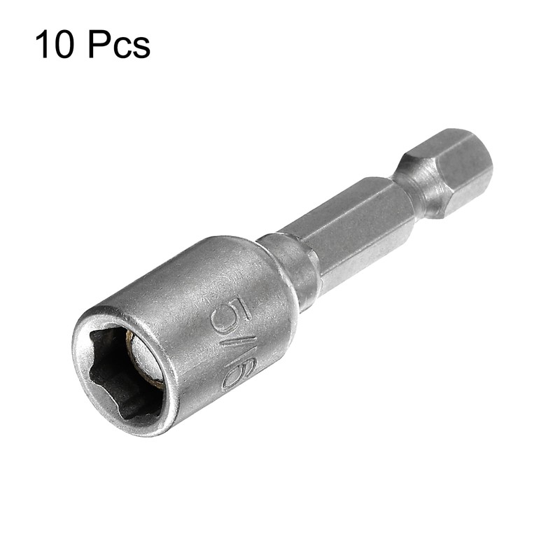 sourcing map 10pcs Hex Nut Driver Drill Bit 5/16" 6-Point