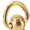 12 Sets D Ring Stud Screw Gold Brass Metal Plating