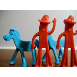 Unbranded Lot of 4 Gumby and Pokey Happy Trails Game 2 of Each 1968 Small Vintage