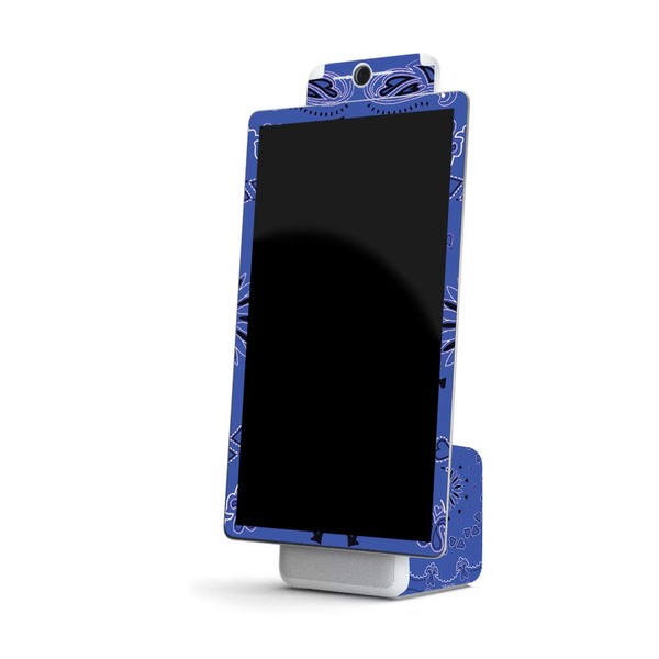 MightySkins Skin Compatible with Facebook Portal+ - Blue Bandana |