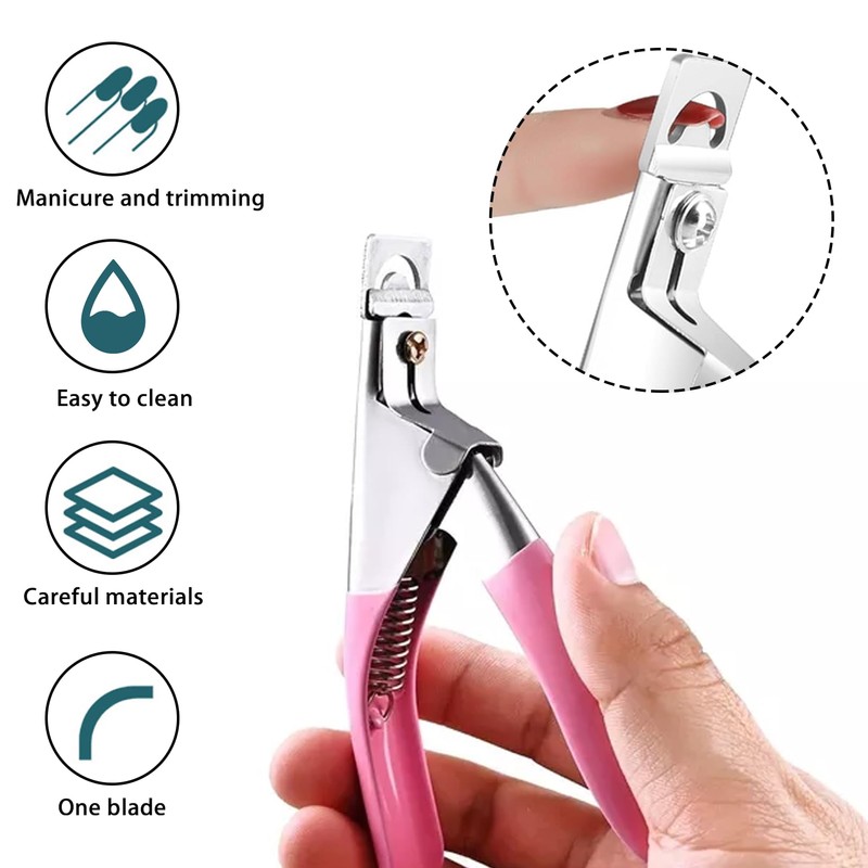 Nail Clippers for Acrylic Nails,Rustproof Acrylic Nail Cutter and Gel