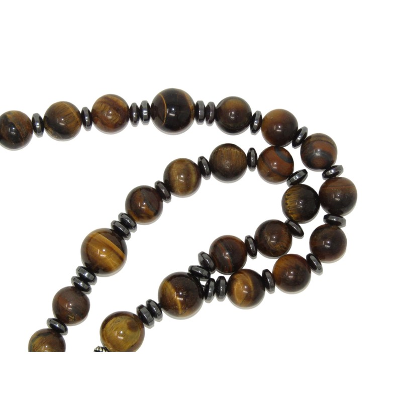W19 Anglican Prayer Beads, Anglican Rosary, Anglican Chaplet, 10mm Tiger
