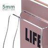 SANRUI Acrylic Desk Organizers, Clear Magazine File Holder, 5 Vertical