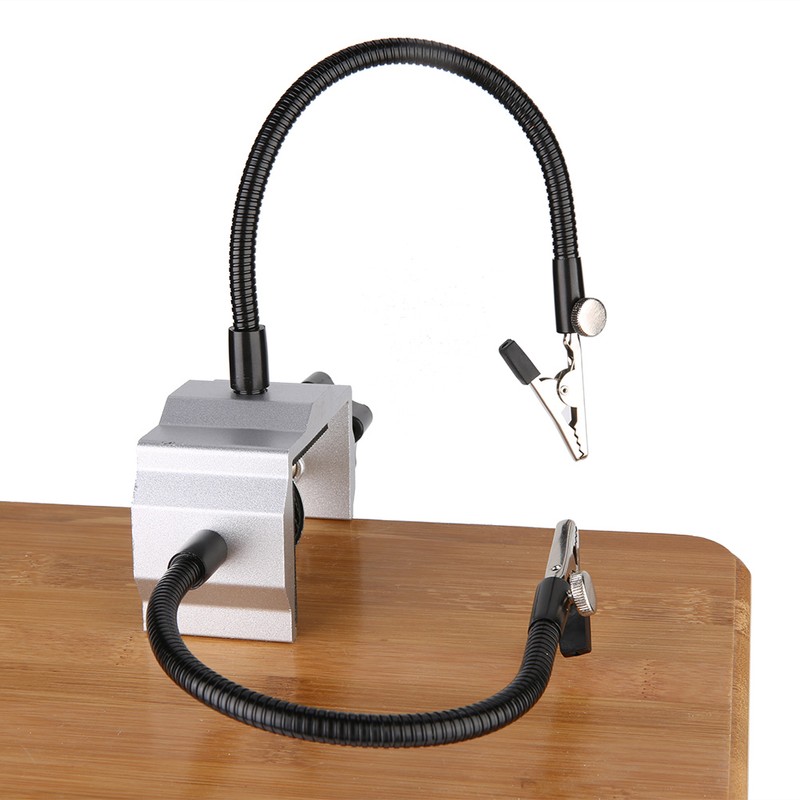 Universal Metal Arm Electric Iron Holder Solder Station Clamp for