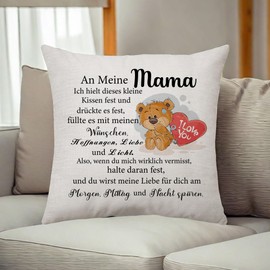 An Meine Mama Gifts Cushion Covers Gifts for Mum Birthday from Daughter Mother's Day for Mum Gifts from Son Mother Gifts Mother Gifts for Women Best Mum Gifts (Mum)