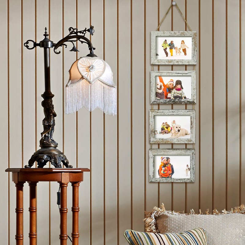 SESEAT 4x6 Wall Hanging Picture Frames Collage with 8 Opening