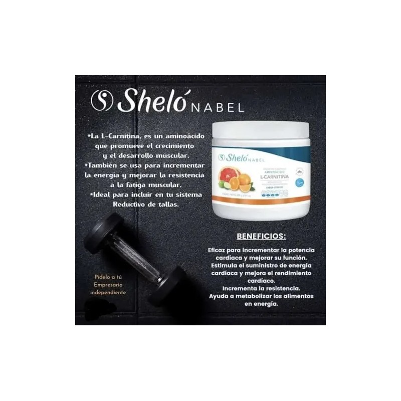 3 Pack L-carnitina / Quemador De Grasa/ Sheló Nabel +