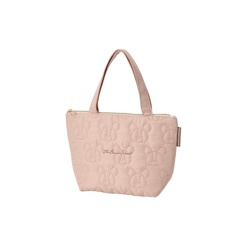 Skater KBCT9-A Quilted Fabric Insulated Lunch Tote Bag with Pockets,