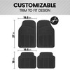 BDK All Weather Rubber Floor Mats for Car SUV &