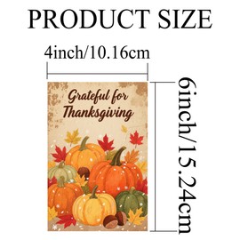 60 PCS Happy Thanksgiving Greeting Cards Postcards 4" x 6" Fall Holiday Post Pumpkins Maple Leaves Turkey Autumn Harvest Blank Note Card for Holiday Gifts Party Decorations Vintage Fall Postcards