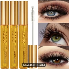 Sérum para Crecimiento de Pestañas y Cejas 3x1 Pack de 3 Piezas Hidratante y Nutritivo con Péptidos, Colágeno y Vitamina E Resultados Visibles en 4 Semanas
