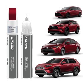 KIKIMO for Toyota Touch Up Paint(Ruby Flare Pearl(3T3(Include 2YD))), Car Paint Repair Kit for Toyota, 2 In 1 Scratches Repair with Pen Tip and Brush, Color-Matched for Quick & Easy Fix