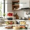 KEMETHY 7 Pack Glass Food Storage Containers with Lids,Stackable BPA