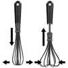 Rosenstein & Söhne Plastic Whisk: Flexible Whisk, Adjustable Width for