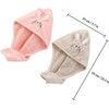 SECFOU Toalla para Cabello y Absorbente de Microfibra, Secado Rápido,